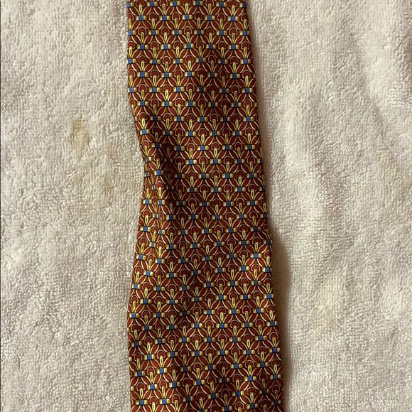 Hugo Boss Yellow and Red Tie - Picture 4 of 6